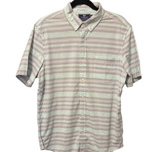 2/$20 Vineyard Vines Men's Slim Fit Murray Short Sleeve Button-Down Casual Shirt